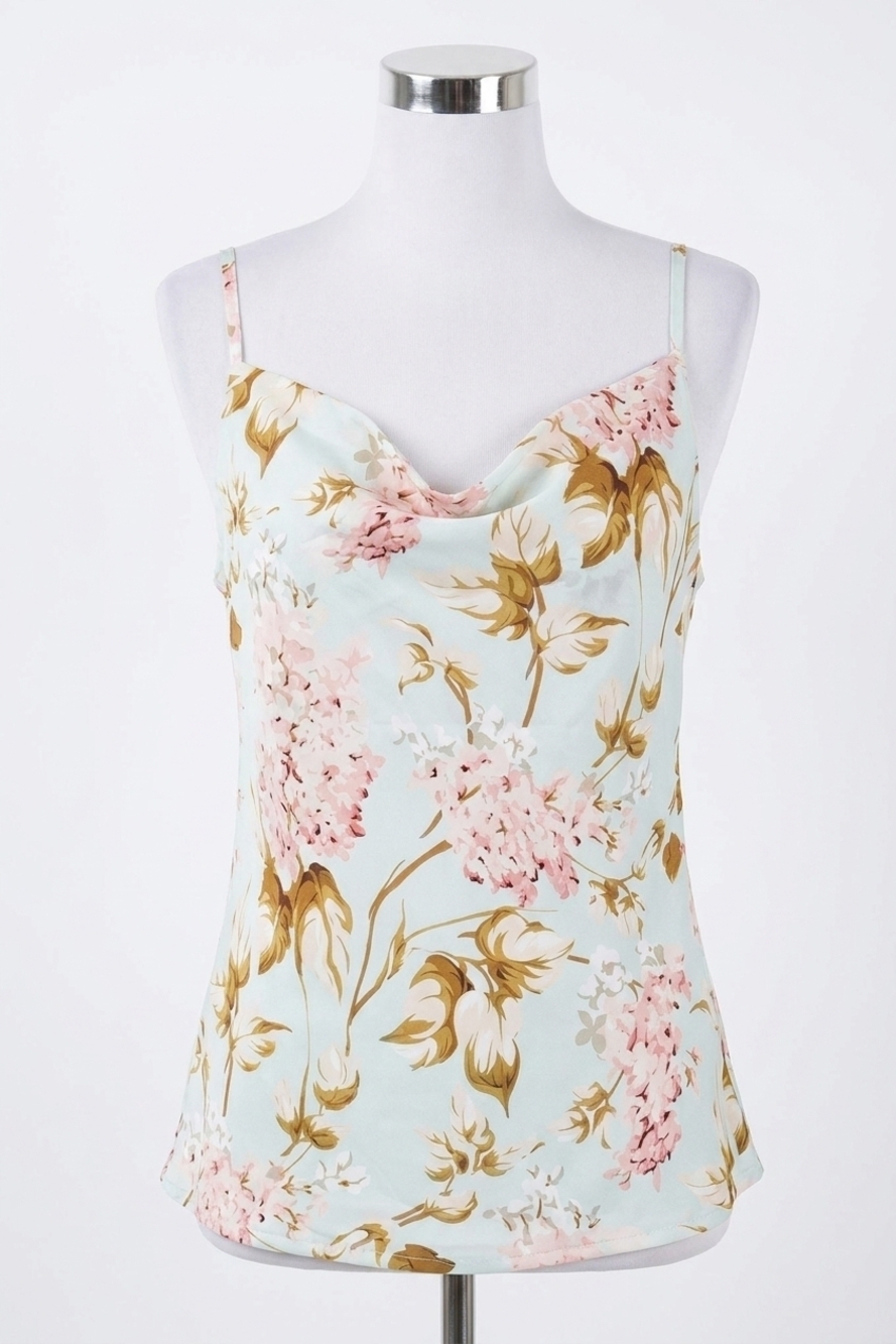 NEW PAPARAZZI georgette cami tank top in mint